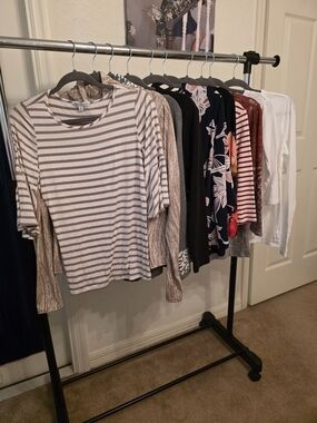 Women's Long Sleeve Tops Bundle Medium & Petite Medium | 10 Pieces